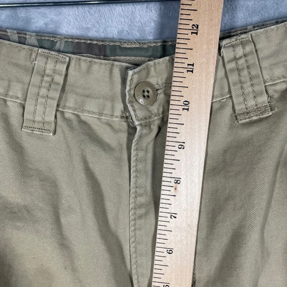 Levi Strauss Signature Mens Cargo Shorts Khaki Tan Cotton Twill W29 C29